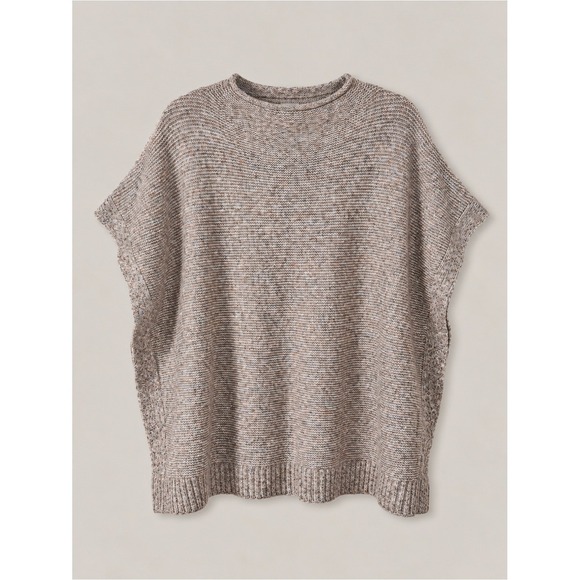 Universal Thread Sweaters - Womens Oversized Knit Poncho OS Layers Neutral Coastal Fisherman Slouchy New